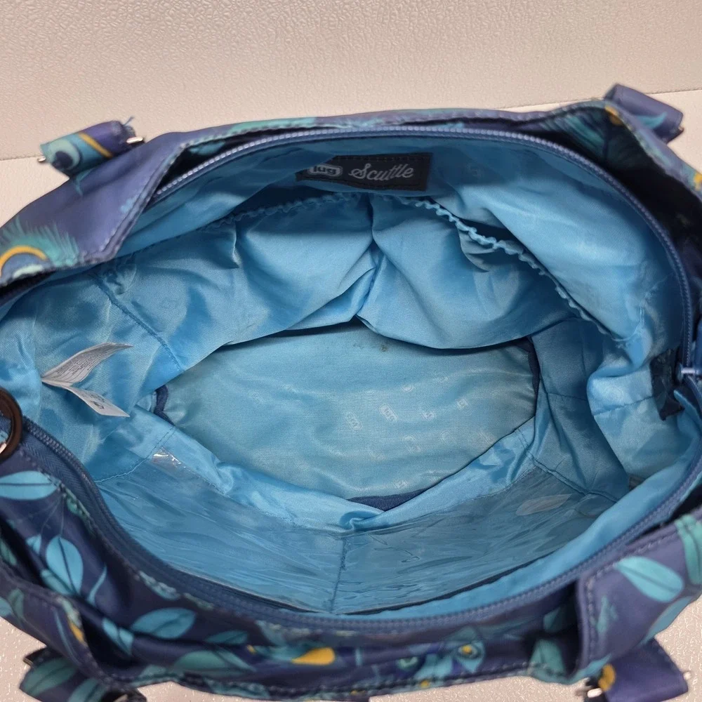 Lug Scuttle Peacock Blue Large Shoulder Bag Purse